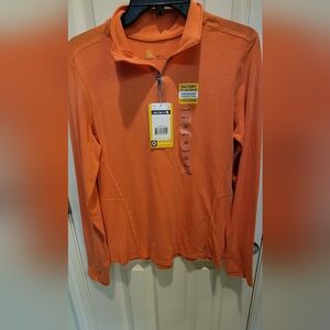Carhartt Women's Vibrant Orange Long Sleeve Tee